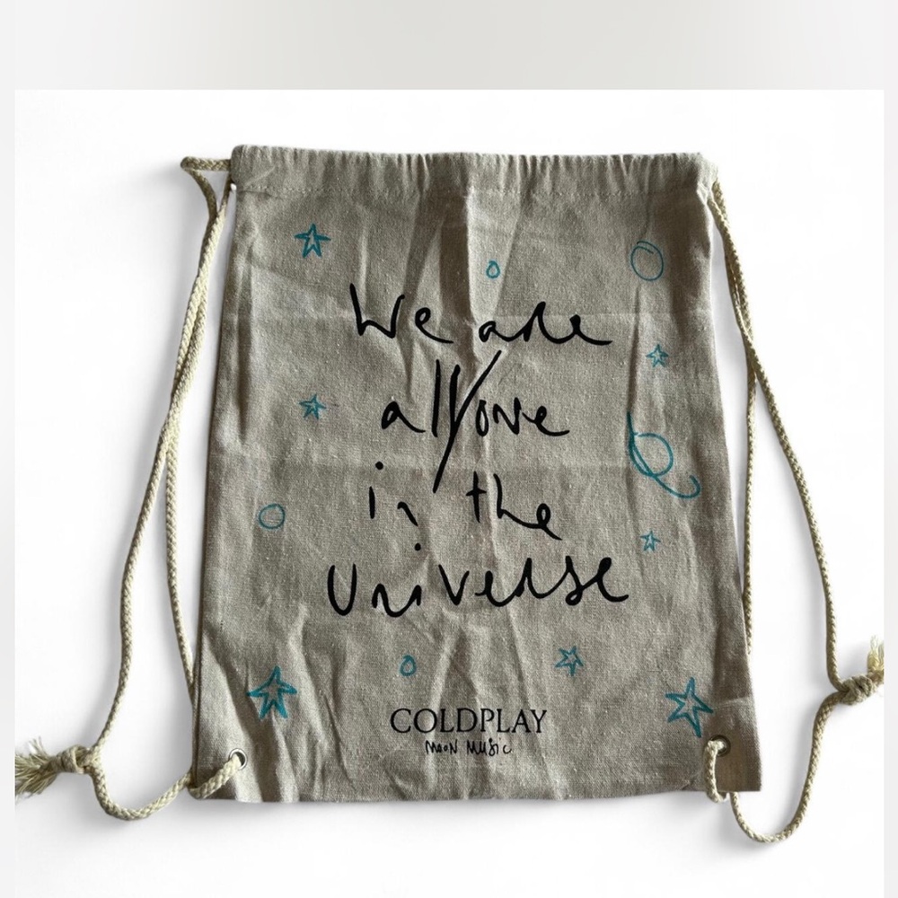 Cold Play Music Moon Tote Bag / Backpack/ Shoulder Sling Bag